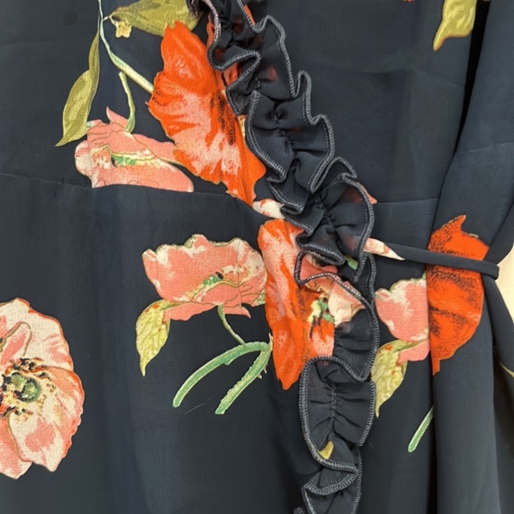 Lulus NWT Chiffon Wrap Dress - Picture 3 of 5